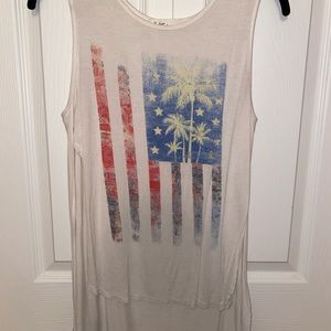 American flag tank top
